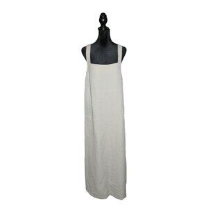 Directives Lyocell Sleeveless Sheath Maxi Dress in Cream with pockets size Large